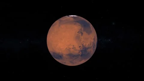 Mars Rotation Vídeo Stock 343709449