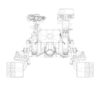 Mars Rover. 3d illustration Stock Illustration