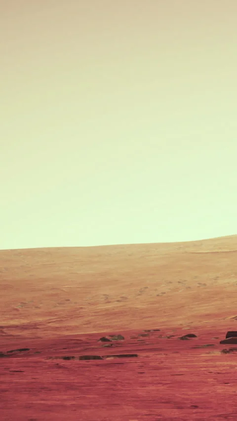 Mars rover exploring the surface of Mars during the daytime in 2023 Stock Footage 339784602