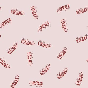 Mars rover planet glyph seamless pattern Stock Illustration