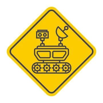 Mars rover for planetary exploration icon. Stock Illustration