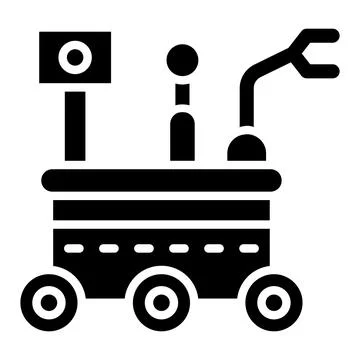 Mars rover Vector Icon Design Illustration Stock Illustration