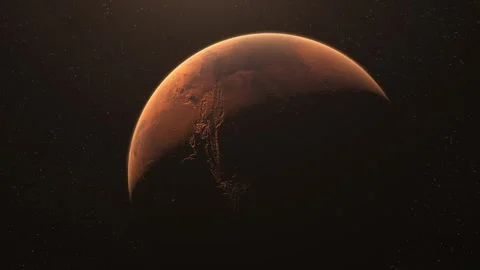 Mars seen from space Stock Footage 242001592