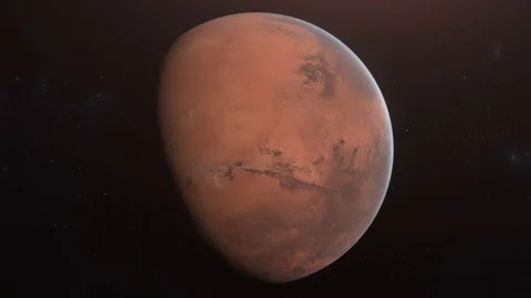 Mars Slow Zoom In 4K Stock Footage 95671199