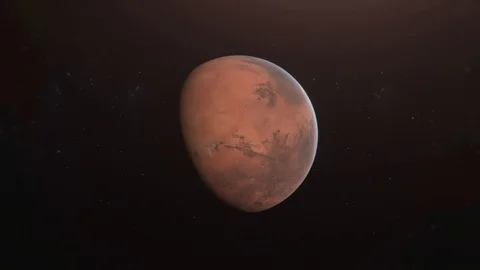 Mars Slowly Rotating 4K Stock Footage 95670605