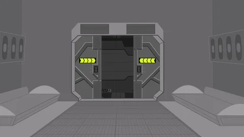 Mars space base waiting room Stock Footage 119429879