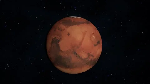 Mars in Space Stock Footage 314771950