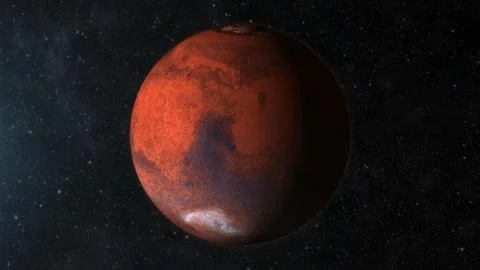 Mars in Space Illustrazione stock