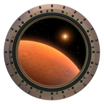 Mars Spacecraft Porthole Stock Photos