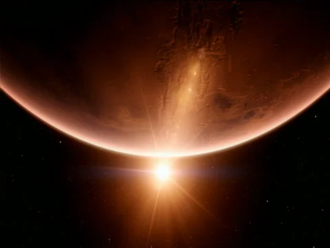 Mars sunrise Vídeo Stock 74114463
