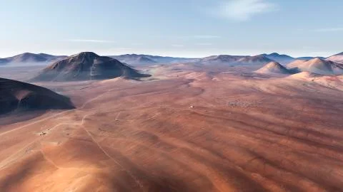 Mars surface. Elements of this image furnished by NASA Illustrazione stock