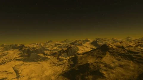 Mars surface fly over Stock Footage 11910748