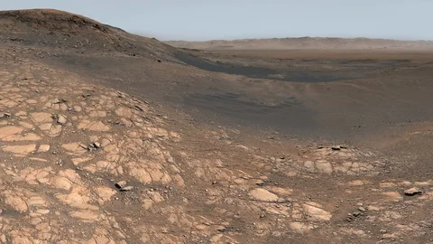 Mars surface panorama in high resolution. Elements of this video furnished by 動画素材 129225262