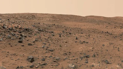 Mars surface panorama in high resolution. Elements of this video furnished by 動画素材 129239241