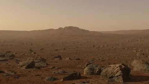 Mars Surface Ride 4K Stock Footage 83952424