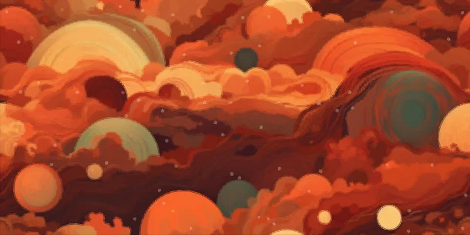 Mars surface texture. Vector illustration Stock Illustration