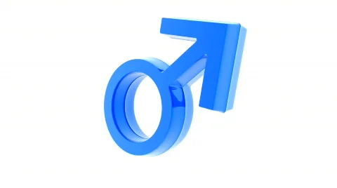 Mars symbol, loop Stock Footage 303811