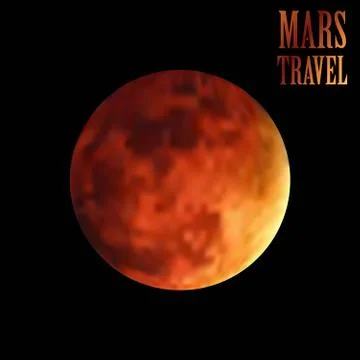 Mars Travel Background Stock Illustration