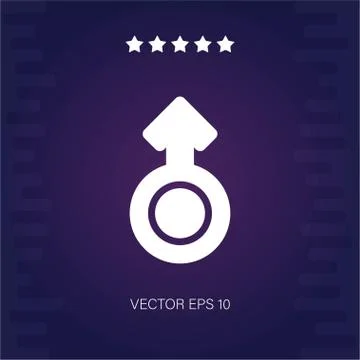 Mars vector icon Stock Illustration