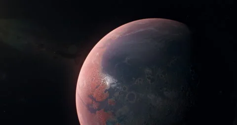 Mars with Water Stock Footage 141146839
