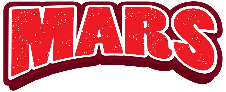 Mars word logo design イラスト素材