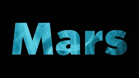 Mars written on black - 4K video Stock Footage 152733702