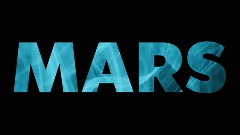 MARS written on black - 4K video Stock Footage 152734167