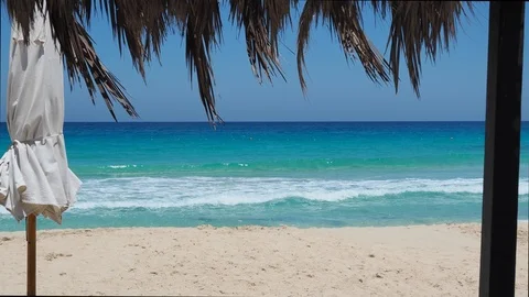 Marsa Matruh, Egypt. The sandy beach and the amazing sea Vidéo 122104142