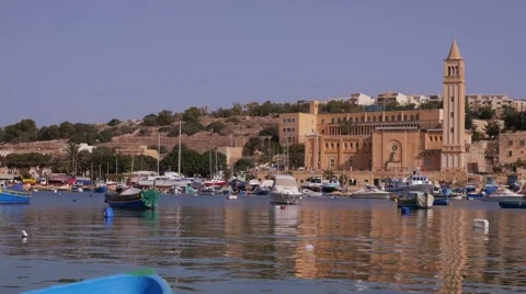 Marsaskala Malta Stock Footage 42797564