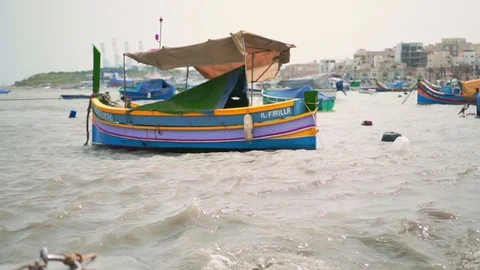 Marsaxlokk, storm Video stock 108855513