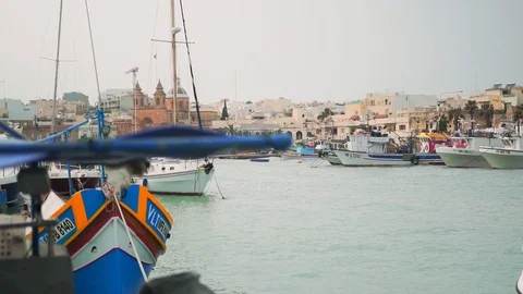 Marsaxlokk, storm Vídeos de archivo 108855740