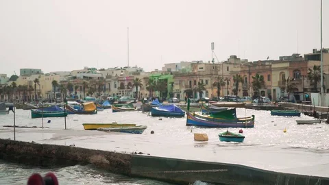 Marsaxlokk, storm Stock-Footage 108855824