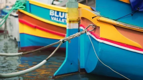Marsaxlokk, storm Stock Footage 108855838