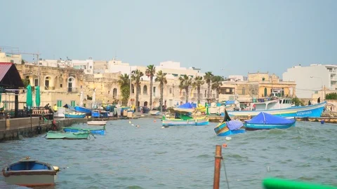 Marsaxlokk, storm Stock Footage 108855859