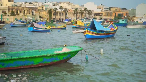 Marsaxlokk, storm Stock Footage 108855896