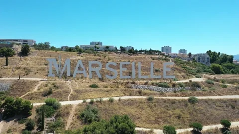 Marseille city facade Video stock 287818728