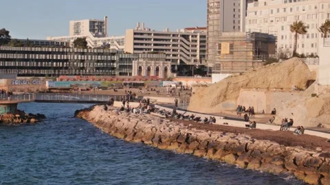 Marseille Coastline Stock Footage 266824822