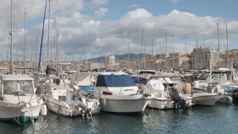 Marseille Harbour Stock Footage 266824589