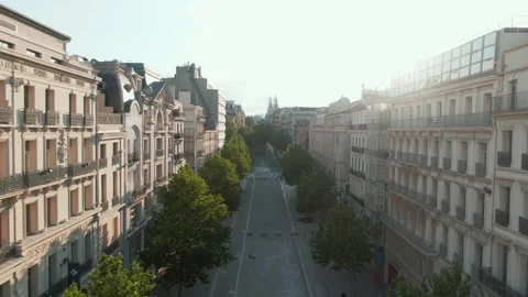 MARSEILLE-LOCKDOWN Canebiere-elevation2 LUT 스톡 동영상 130823509