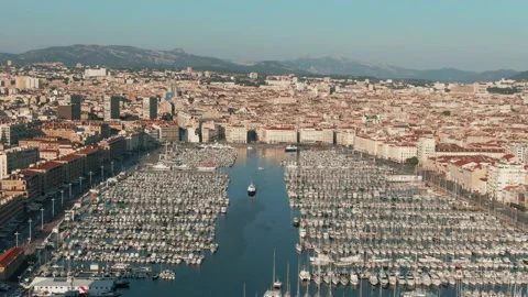MARSEILLE-LOCKDOWN OldHarbour LUT 스톡 동영상 130825068