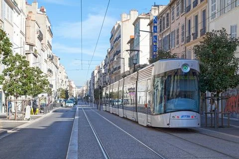 The Marseille tramway Stock Photos