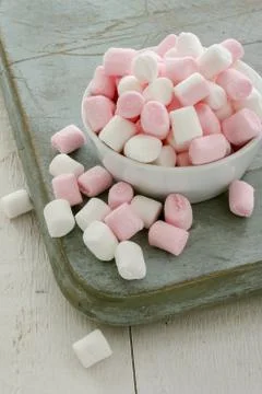 Marsh mallow candy Stock Photos