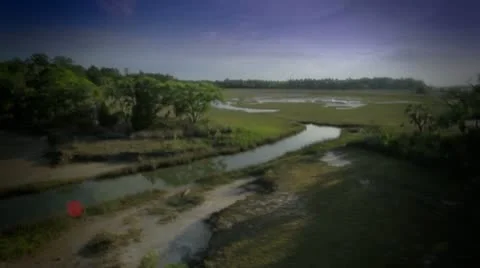 MarshAerial1 Stock Footage 10929168