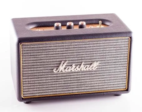 Marshall amp over white Foto stock