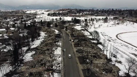 Marshall Fire Stock Footage 167982091