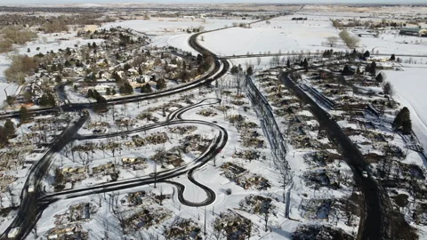 Marshall Fire Stock Footage 168145459