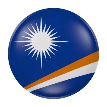 Marshall Islands button on white background Stock Illustration
