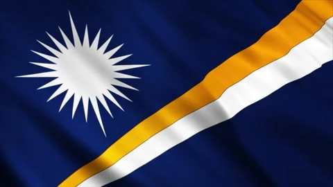 Marshall Islands Flag Stock Footage 249033058