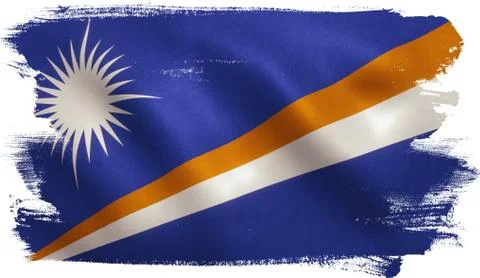Marshall Islands Flag Stock Illustration