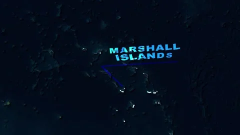 Marshall Islands Map Animation Stock Footage 273717722